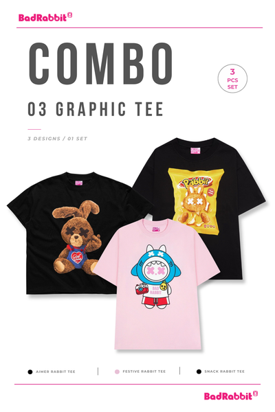 [COMBO 3 ÁO - SIZE XL] ÁO THUN AIMER / FESTIVE / SNACK