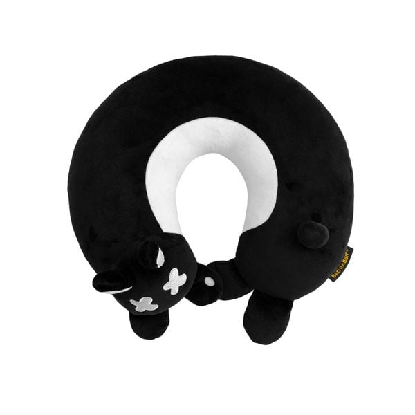 BLACK RABBIT NECK PILLOW