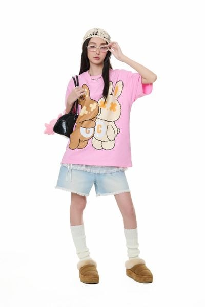 RABBIT HUG TEE