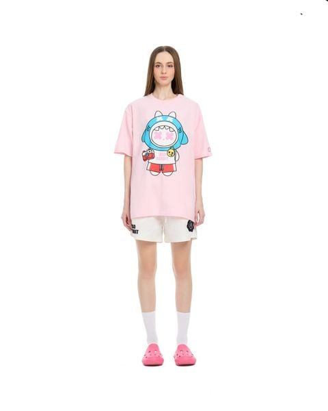 FESTIVE RABBIT TEE NEW - PINK