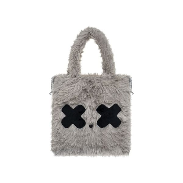 GREY COTON RABBIT BAG