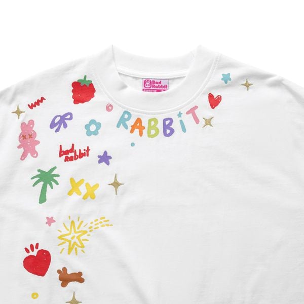 ÁO THUN SUMMER STICKER RABBIT BOXY TEE