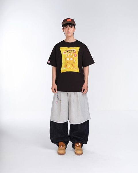 SNACK RABBIT TEE - BLACK