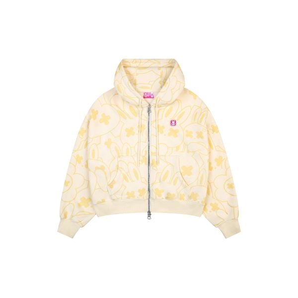 SUMMER RABBIT HOODIE ZIPPER - CREAM