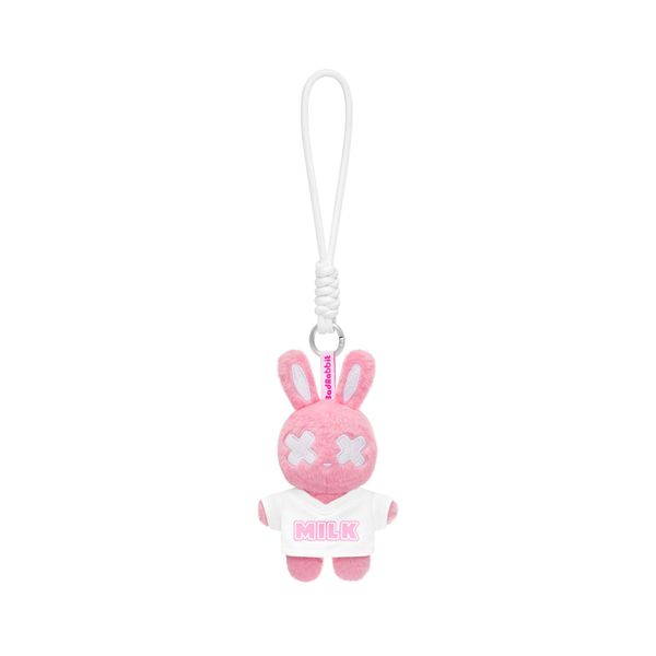 WINTER RABBIT PIN/KEYCHAIN - PINK