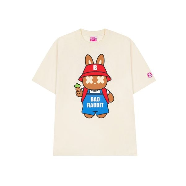FESTIVE RABBIT TEE - CREAM