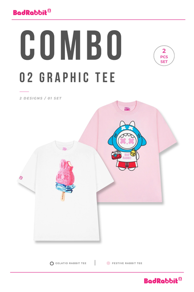 [COMBO 2 ÁO - SIZE L] ÁO THUN GELATO / FESTIVE