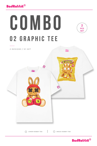 [COMBO 2 ÁO - SIZE S] ÁO THUN SNACK / BOXING