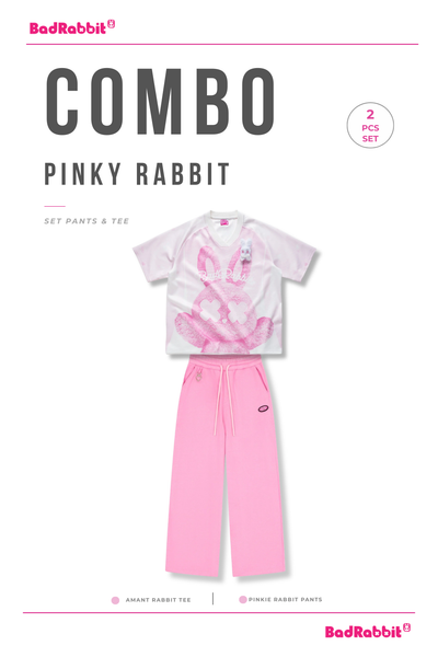 [COMBO 2 SẢN PHẨM - SIZE M] ÁO THUN AMANT + QUẦN PINKIE