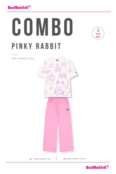 [COMBO 2 SẢN PHẨM - SIZE M] ÁO THUN ADORE + QUẦN PINKIE