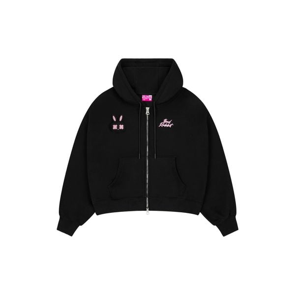 ÁO KHOÁC LOGO RABBIT BOXY HOODIE ZIP