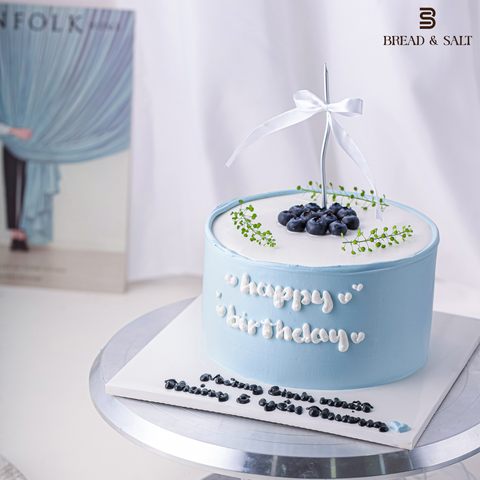  T Bánh Sinh Nhật Decor Xanh Dương Việt Quất Tinh Tế 