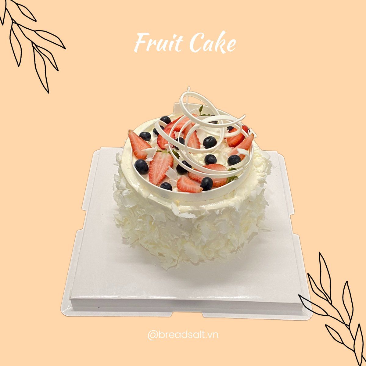  T Bánh Sinh Nhật Tone Trắng Tinh Tế 