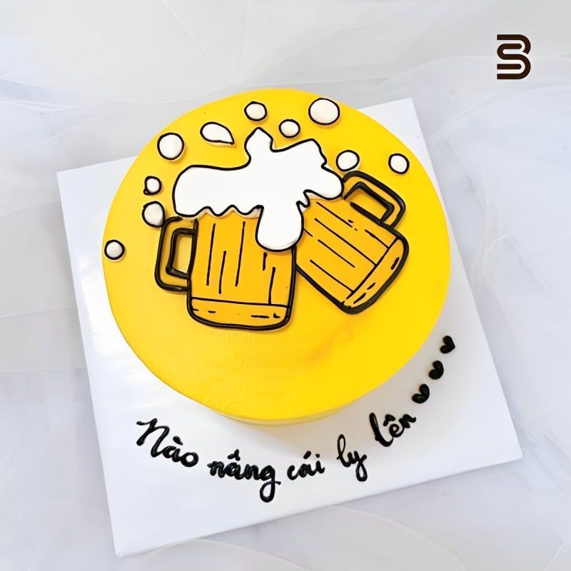  T Bánh Sinh Nhật Cốc Bia 