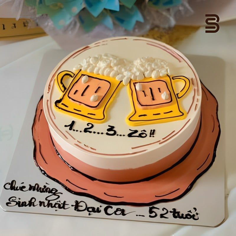  T Bánh Sinh Nhật Cốc Bia 