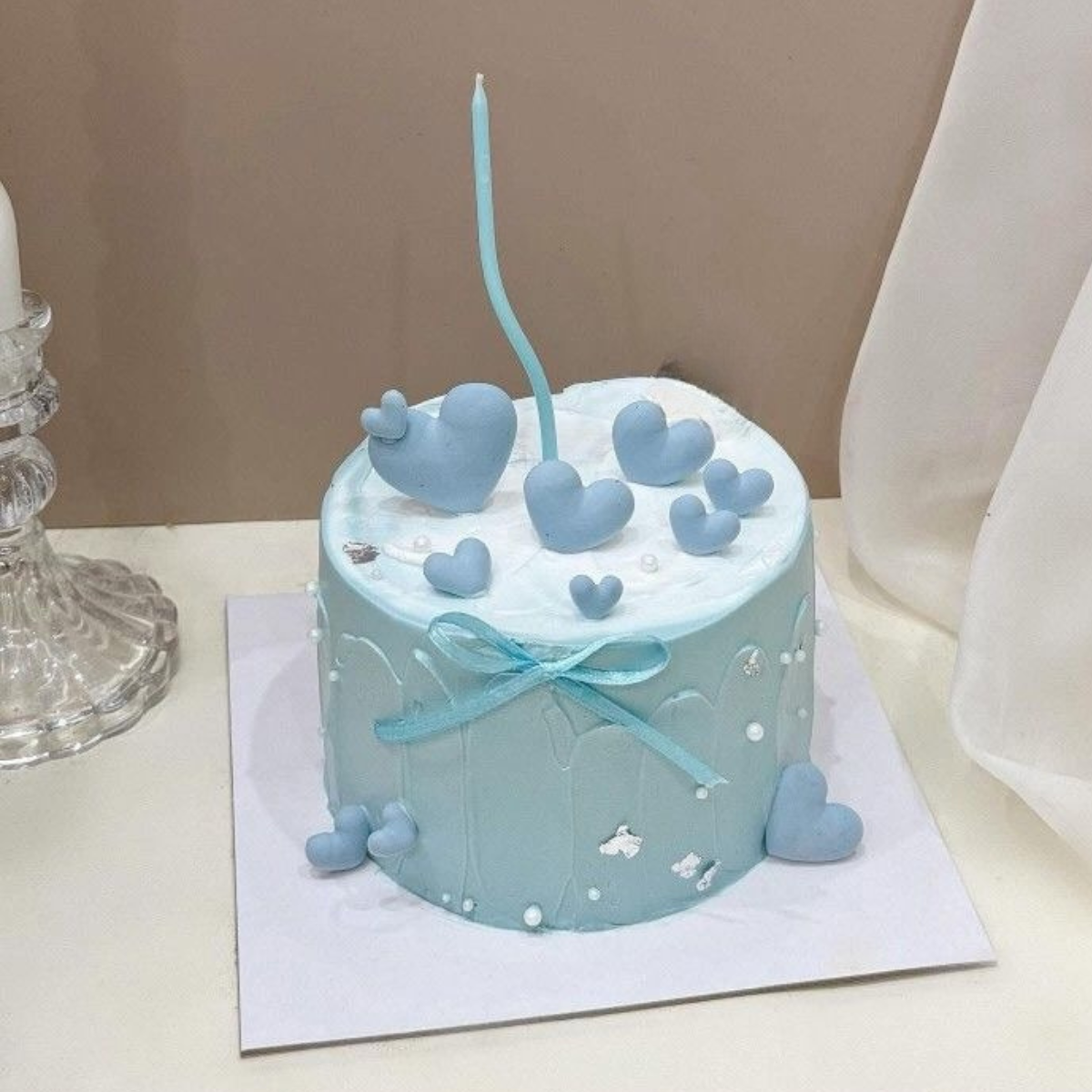  Bento Cake Xanh Dương Pastel 