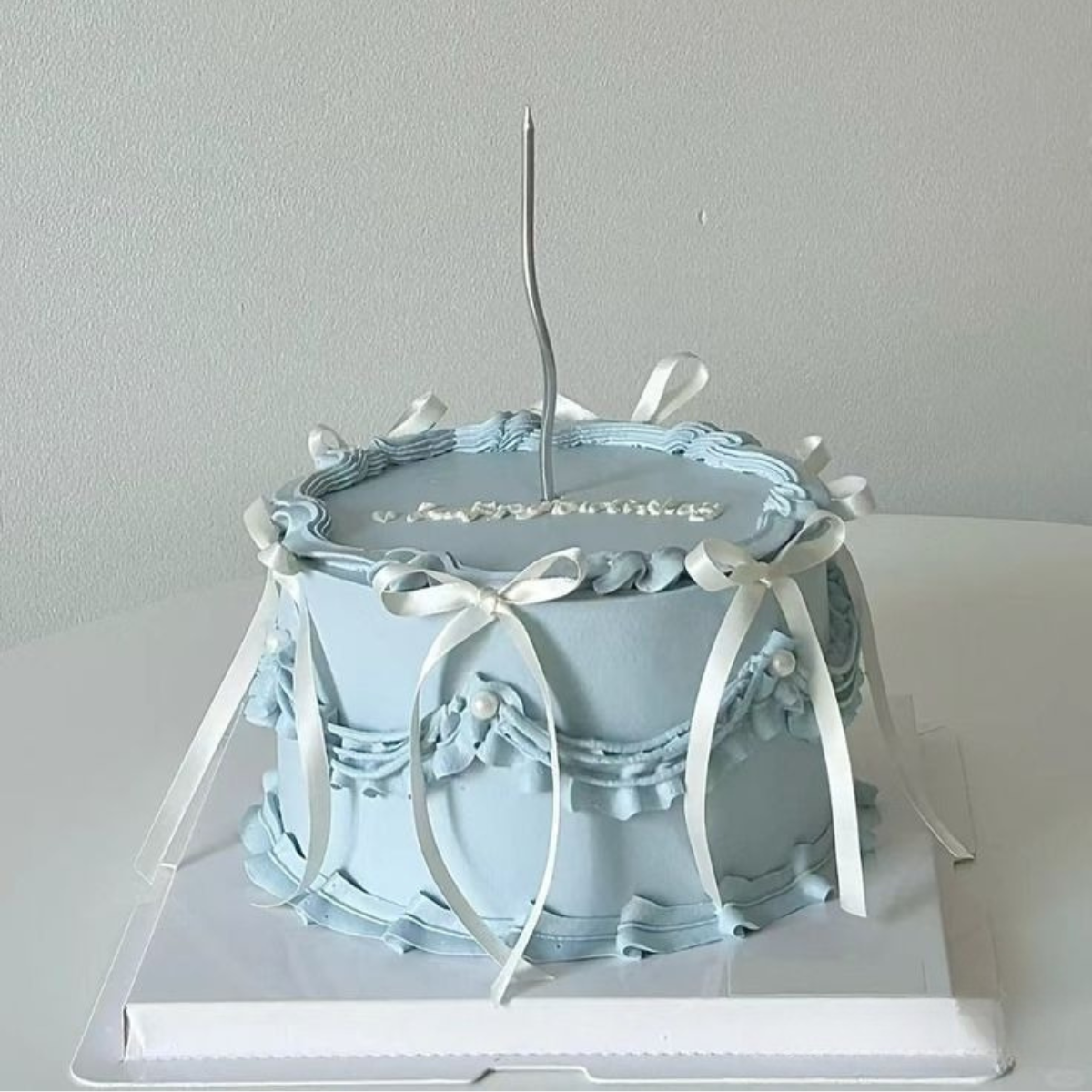  Bento Cake Xanh Dương Pastel 