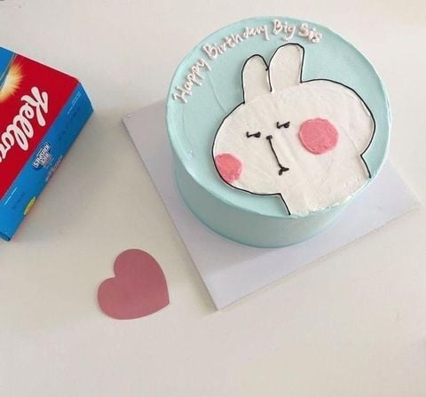  Bánh Bento Meme Thỏ Trắng Lườm 