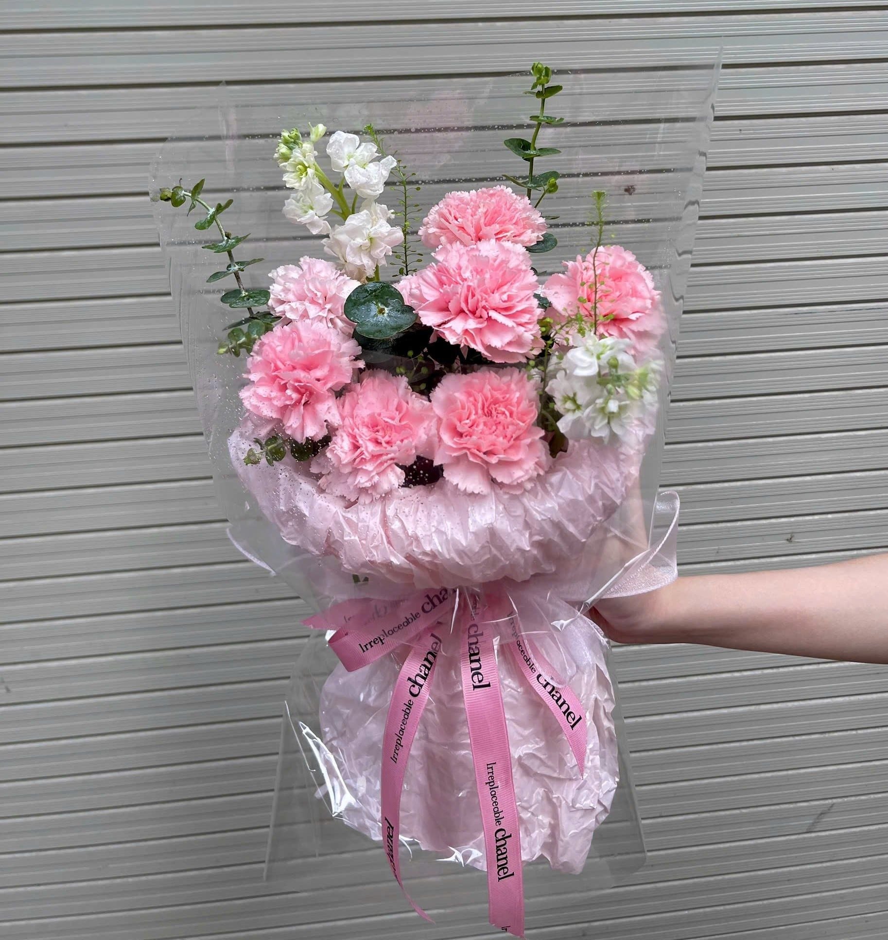  Bó Hoa Nhỏ Xinh Hồng Nhún full phăng 