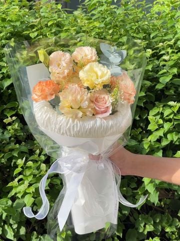  Bó Hoa Nhỏ Xinh Tone Cam 