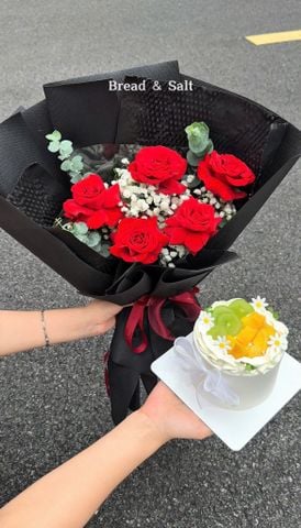  Set Bánh & Hoa Tone Đỏ 