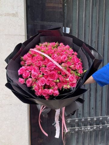  Bó Hoa Xinh Hồng Chùm Sophia 