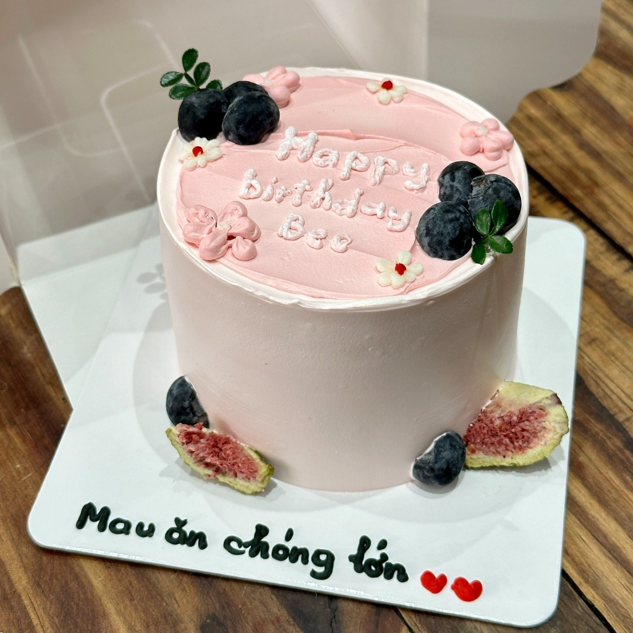  Bento Cake Tone Hồng Xinh Yêu 