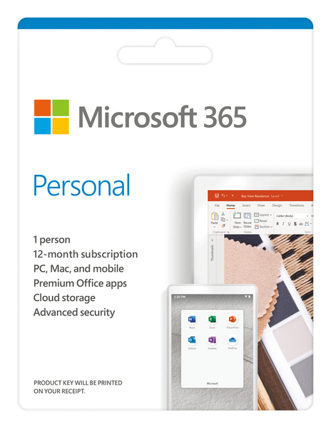 Phần mềm Microsoft 365 Personal AllLng Sub PKLic 1YR Online APAC EM C2R NR EP2-32313