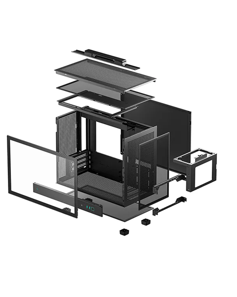 Case Deepcool CH160 PLUS m-ATX - Black