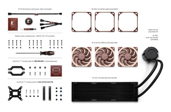 Tản nhiệt nước AIO Noctua NL-LC1-36 - ASETek EMMA V2