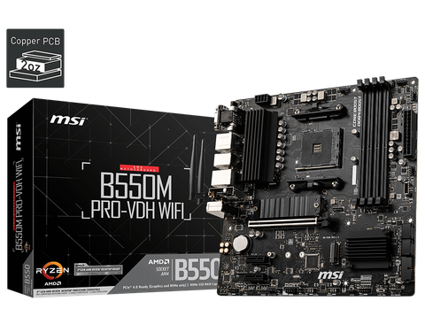 Mainboard MSI B550M PRO-VDH WIFI DDR4 AM4