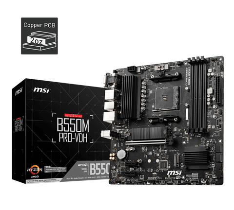 Mainboard MSI B550M PRO-VDH DDR4 AM4