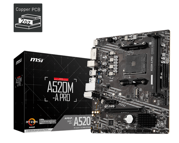Mainboard MSI A520M-A PRO DDR4 AM4