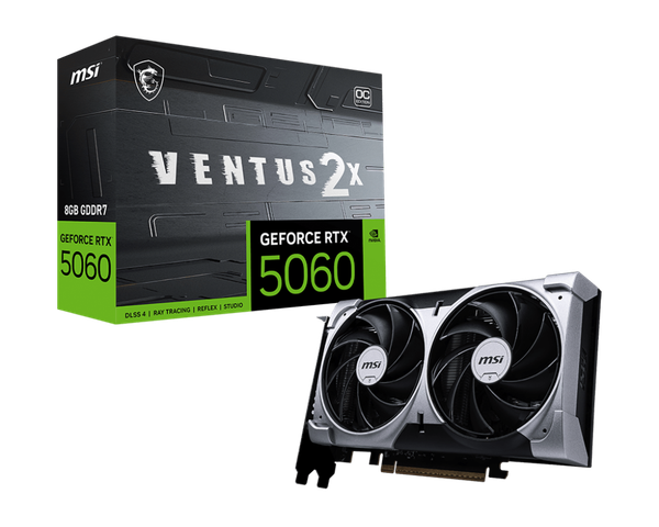 VGA MSI GeForce RTX 5060 8G VENTUS 2X OC GDDR7