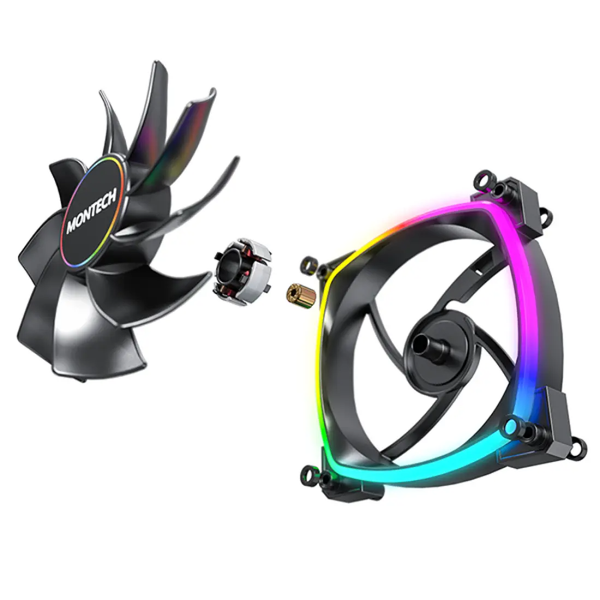 Quạt máy tính Montech RX140 PWM Reverse Fan Blade (Quạt Ngược)