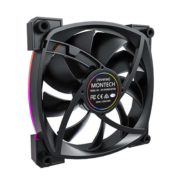 Quạt máy tính Montech RX140 PWM Reverse Fan Blade (Quạt Ngược)