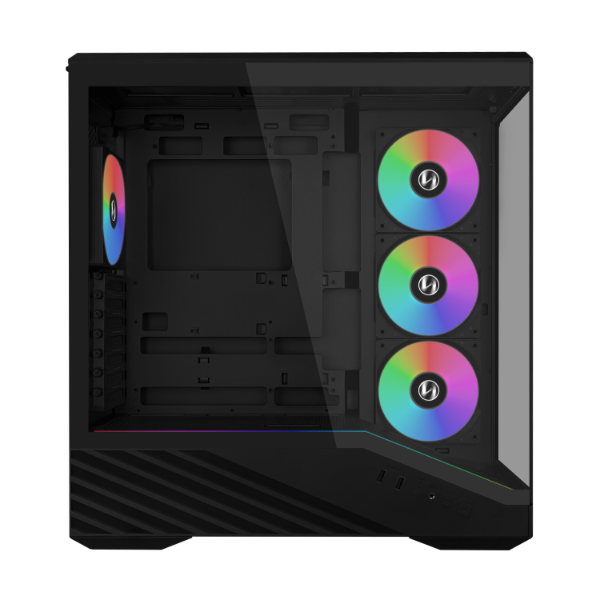 Vỏ case máy tính Lian Li V100 gồm 4 fan 120mm RGB Black - V100RX