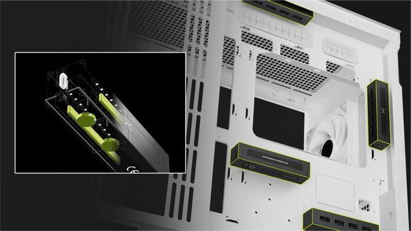 Hub USB Nội Bộ TRYX CONNEC USB 2.0 9-Pin - Magnetic 3-Way - Mở Rộng USB Mainboard