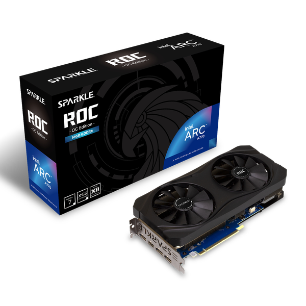 VGA SPARKLE Intel Arc A770 ROC OC Edition 16GB GDDR6 SA770R-16GOC