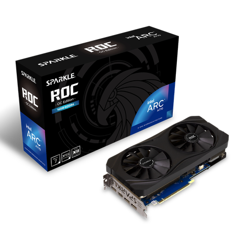 VGA SPARKLE Intel Arc A770 ROC OC Edition 16GB GDDR6 SA770R-16GOC