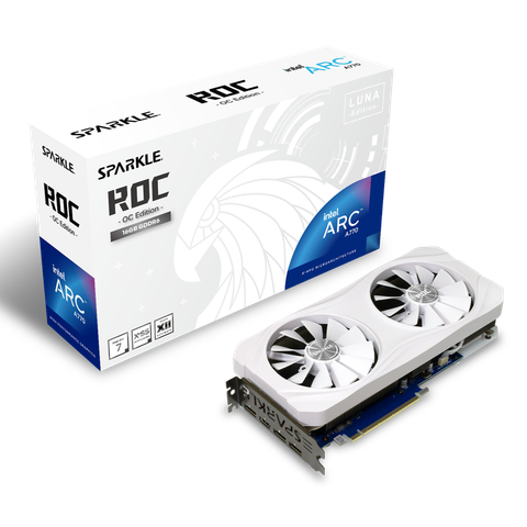 VGA SPARKLE Intel Arc A770 ROC LUNA OC Edition 16GB GDDR6 SA770RW-16GOC