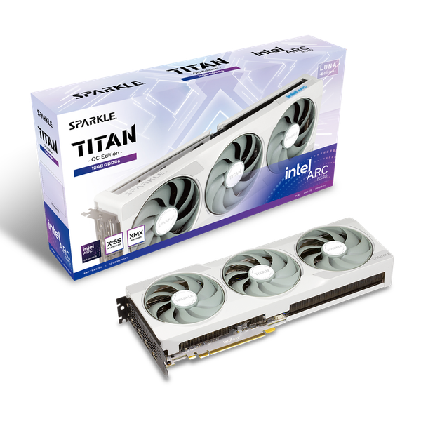 VGA SPARKLE Intel Arc B580 TITAN Luna OC 12GB GDDR6 SB580TW-12GOC