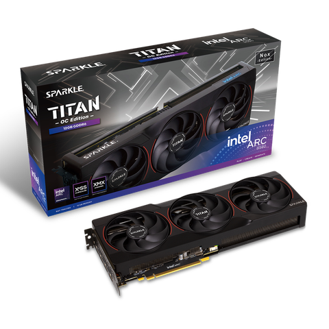 VGA SPARKLE Intel Arc B580 TITAN Nox OC 12GB GDDR6 SB580TB-12GOC