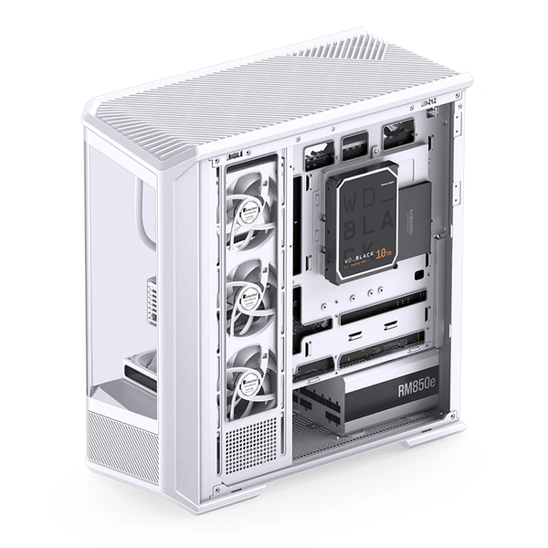 Case Jonsbo D400 White - Kính Cường Lực Cong