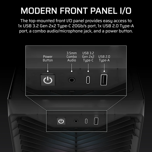 Vỏ máy tính Corsair 3200D RS ARGB Smoke CC-9011346-WW
