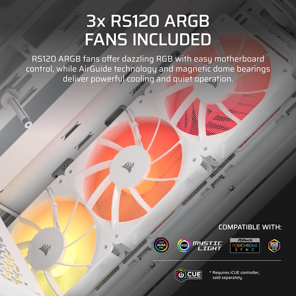 Vỏ máy tính Corsair 3200D RS ARGB White CC-9011345-WW