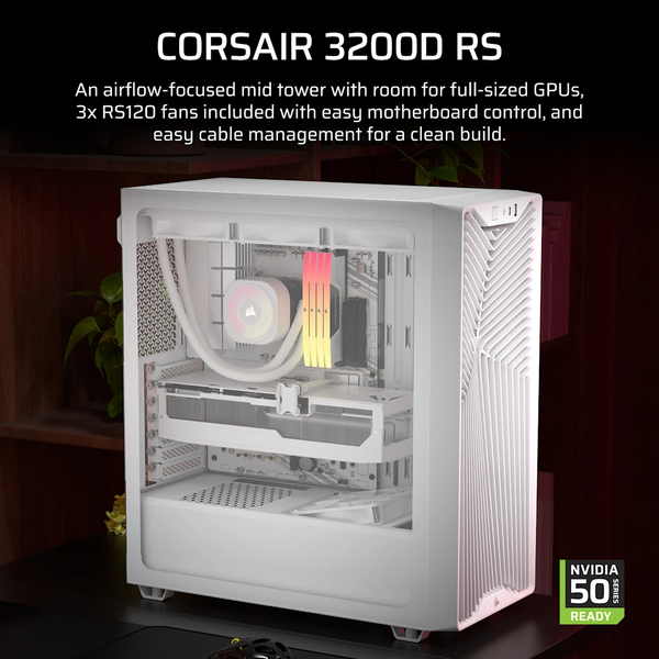 Vỏ máy tính Corsair 3200D RS White CC-9011335-WW
