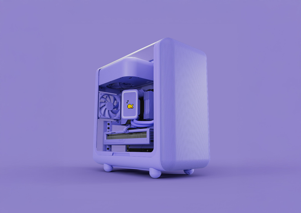 Case HYTE X50 Tempered Glass E-ATX (Taro Milk)