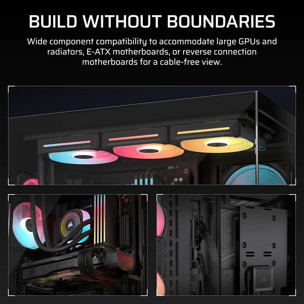 Vỏ máy tính Corsair 3500X LX-R RGB iCUE LINK Tempered Glass Mid-Tower, Black CC-9011324-WW