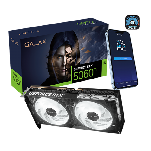 VGA GALAX GeForce RTX 5060 Ti 1-Click OC 8GB GDDR7 Black 56ISN8MDCPCT